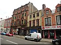 Dilapidated buildings on Swansea High Street