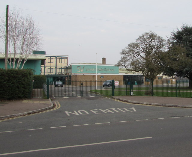Exit from Severn Vale School, Quedgeley