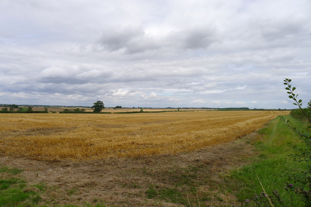 Harvested field on the road to Coston... © Tim Heaton :: Geograph ...
