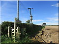 Centenary Way/Yorkshire Wolds Way near Staxton Wold Farm