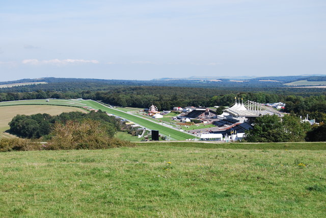 Looking towards Goodwood Racecourse in 2017 (zoom shot)