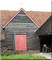 SP9315 : Side Entrance to the Great Barn at Pitstone Green Museum by Chris Reynolds