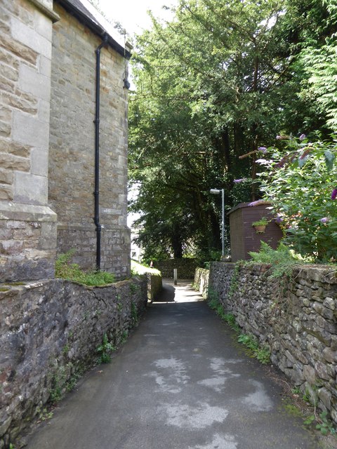 Path from the church to the main road