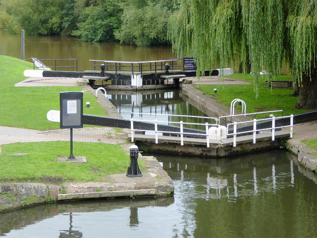Wide Lock at Stourport in Worcestershire