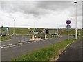 NZ1786 : New roundabout, Morpeth Northern Bypass by Graham Robson