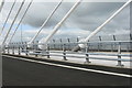 NT1280 : Cable stays of The Queensferry Crossing by M J Richardson