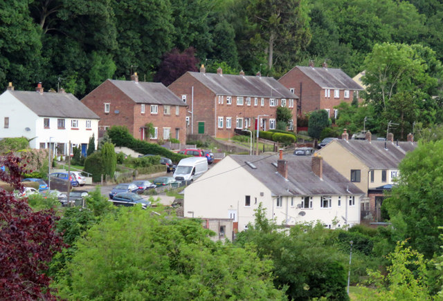 Houses on Bird Hill Road from Hill Rise