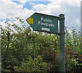 Footpath sign towards Burton Lazars