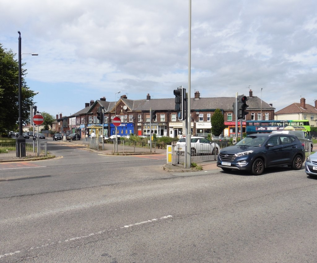 Intersection on Woolton Road © Roger Cornfoot :: Geograph Britain and ...