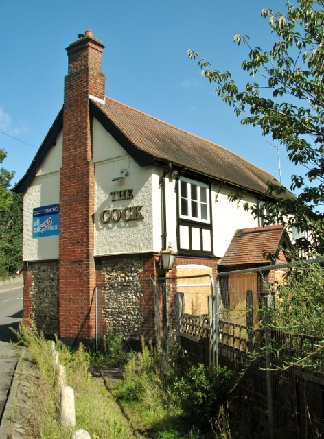 The Cock Inn - closed and boarded up