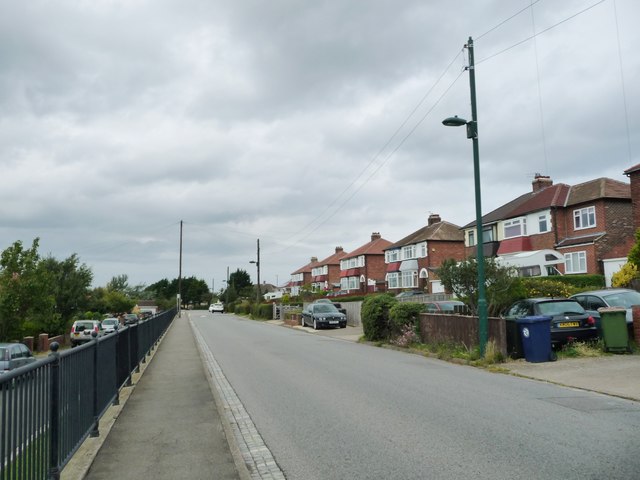 Houses on the east side of Coach Road, Brotton