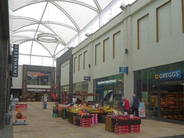 Fruit stall, Friars Walk shopping centre, Newport