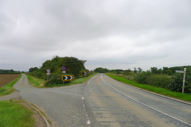 Woodfold Lane leading off the A607