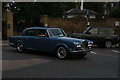 View of a Rolls Royce Silver Shadow leaving Greenwich Park from King William Walk