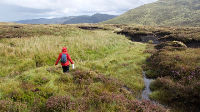 Route through the peat hags