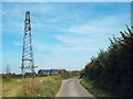 TQ5481 : Pylon by East Hall Lane, near Wennington by Malc McDonald