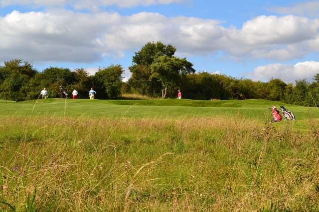 Hockley golf course from the adjoining footpath