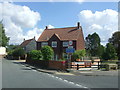 House next to stream, Steeple Bumpstead