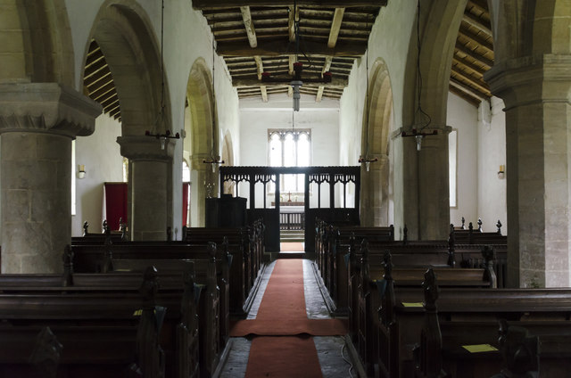 Interior, All Saints' church, Fenton
