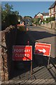 Footway closed, Chelston