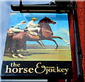 Horse & Jockey name sign , Steynton