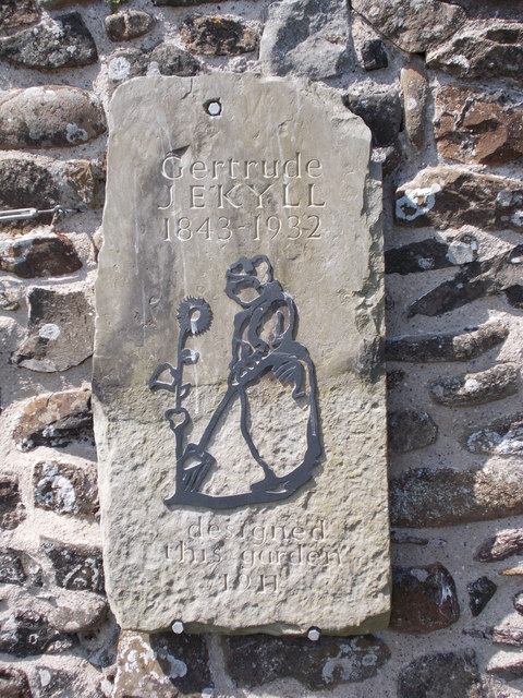Lindisfarne Jekyll Garden plaque