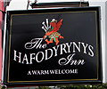 Hafodyrynys Inn name sign, Hafodyrynys 