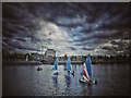 SJ8197 : Sailing at Salford Quays by Andy Stephenson