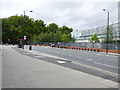 TQ2983 : Pancras Road with cycle facilities by Stephen Craven
