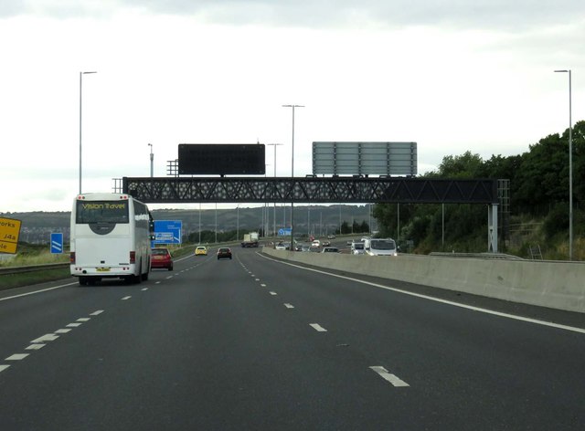 The M275 heading out of Portsmouth