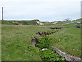 Stream through the machair at Tangasdal