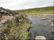NJ0909 : Rocky promontory on Water of Caiplich in Cairngorm National Park by ian shiell