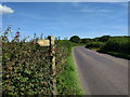 Lane and footpath sign