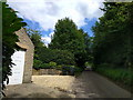 House entrance on the hill