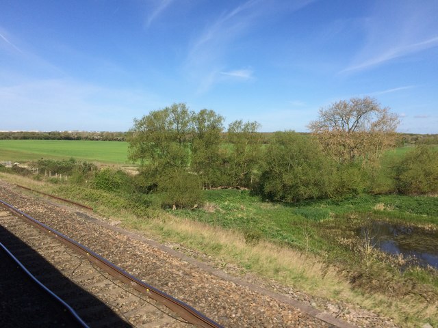View from a Reading-Swindon train - Crossing the River Cole