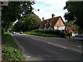 House and cars, on the A4 on the edge of Marlborough, looking east