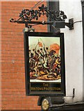 SJ8397 : Sign of the Britons Protection by Gerald England