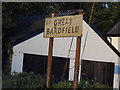 Village entry sign for Great Bardfield