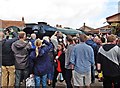 SS9746 : The crowds gather at Minehead to see Flying Scotsman by Roger Cornfoot