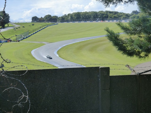 Restricted view of the racing circuit