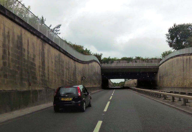Overbridge over A46 near Lower Swainswick