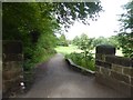 Walls and a path from Derwent Park to Darley Abbey Park