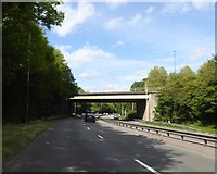 SK3337 : Kedleston Road bridge over A38, Queensway by David Smith