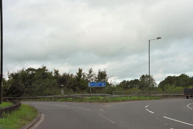 A46 at M4 junction 18
