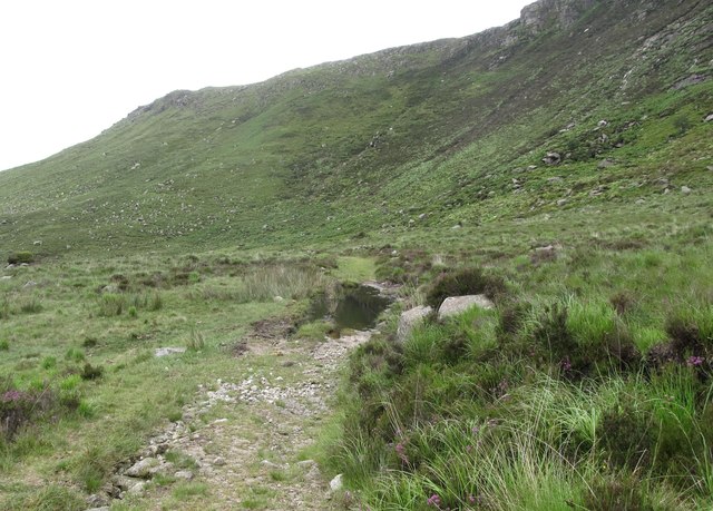  Flooded section of the quarry track in the Windy Gap valley