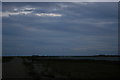 TM4654 : Looking onto Orford Ness from the boundary fence by Christopher Hilton