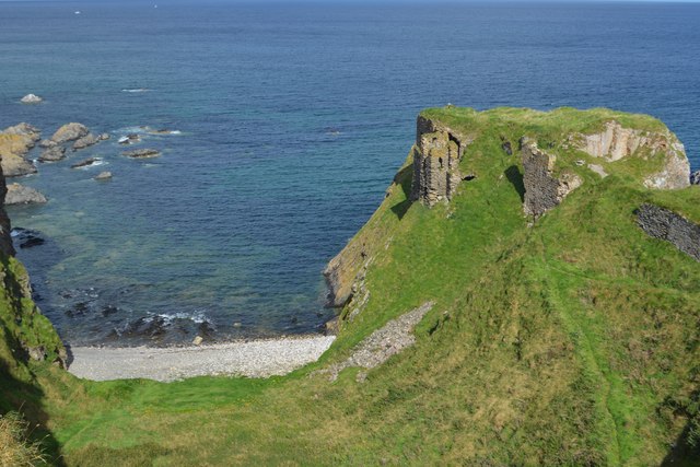 Beach at Findlater Castle