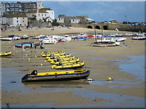 SW5140 : St Ives Harbour at Low Tide by Roy Hughes