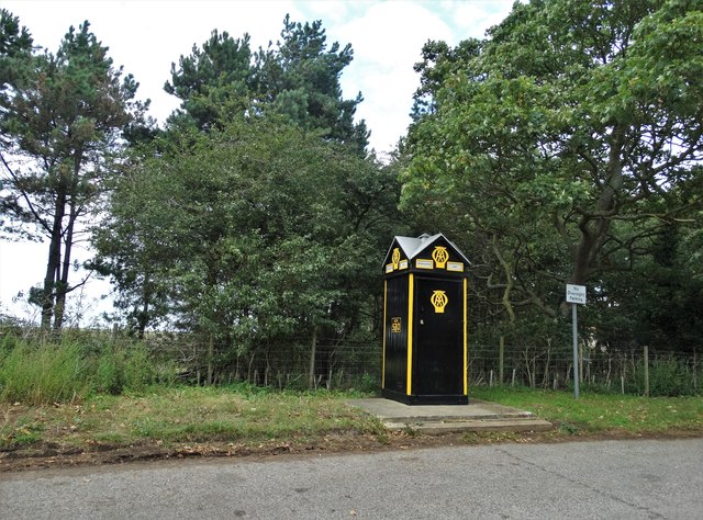 AA box west of Brancaster Staithe