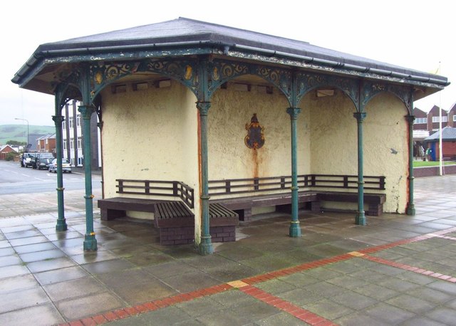 Victorian seafront shelter at Tywyn
